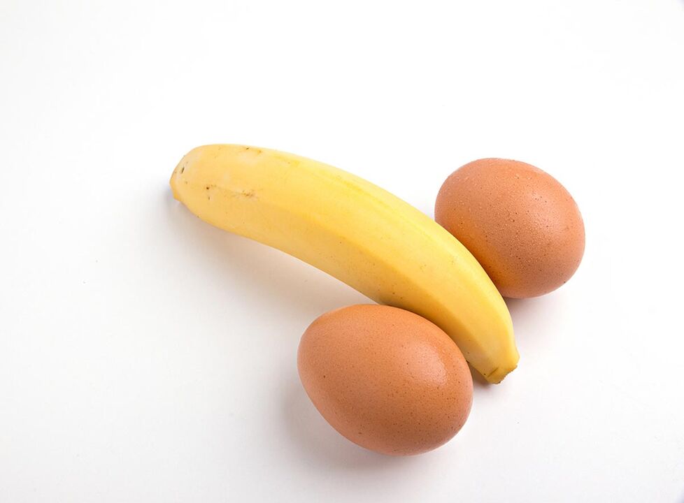 Яйца и бананы для повышения потенции